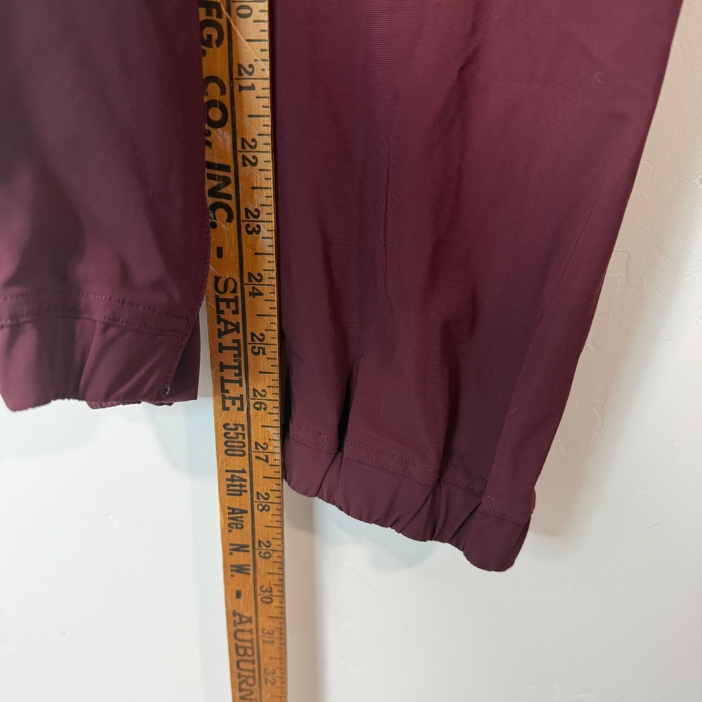 Lululemon Womens Adaptive State Jogger 4 Burgundy Red Zip Ankle Excellent W5CVMS - Picture 7 of 8